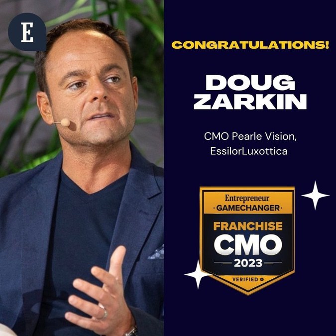 Congrautulations Doug Karkin, CMO Pearle Vision, EssilorLuxottica