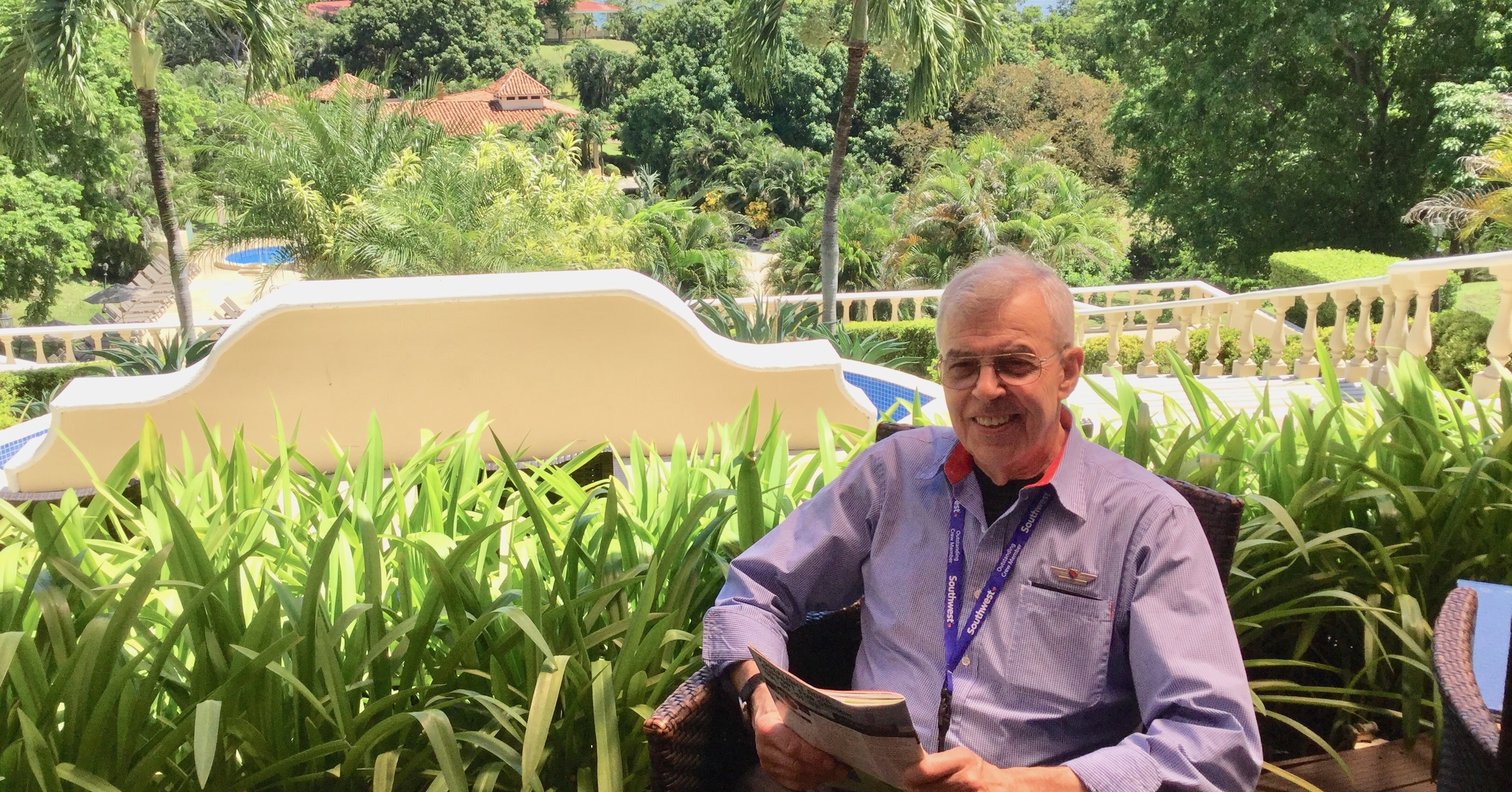 Jim Diehl in San Jose, Costa Rica, while working for Southwest Airlines.