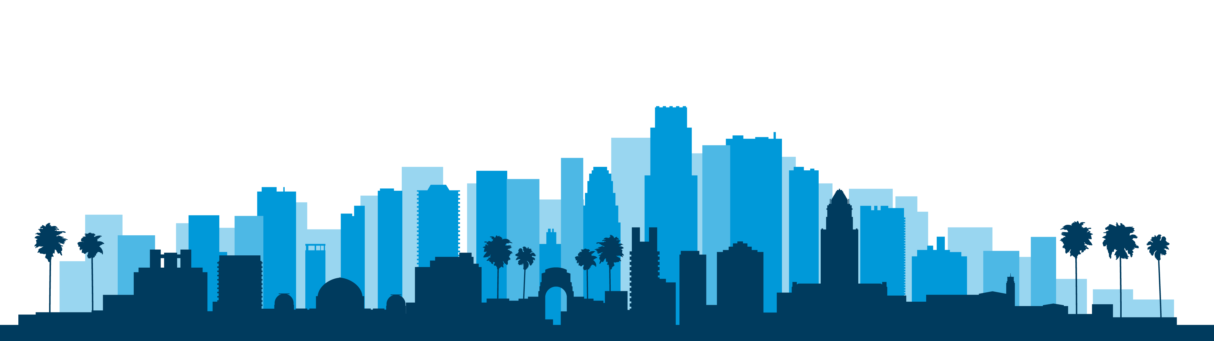 Los Angeles skyline icon