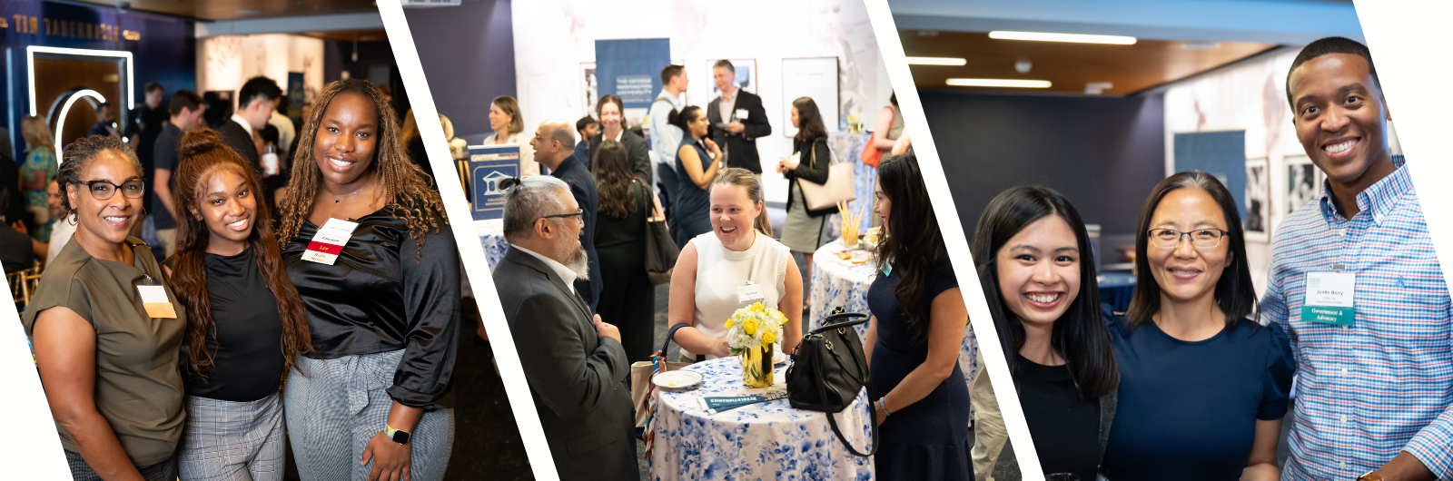 Collage of networking events