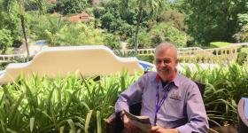 Jim Diehl in San Jose, Costa Rica, while working for Southwest Airlines.