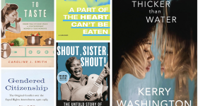 Thicker Than Water, Gendered Citizenship: The Original Conflict over the Equal Rights Amendment, 1920-1963, Season to Taste: Rewriting Kitchen Space in Contemporary Women’s Food Memoirs, A Part of the Heart Can’t Be Eaten, Shout, Sister, Shout!: The Untold Story of Rock-and-Roll Trailblazer Sister Rosetta Tharpe   