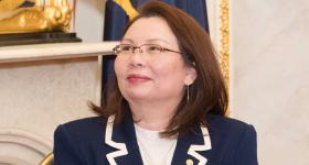 U.S. Senator Tammy Duckworth received the annual Walter Roberts Award for Congressional Leadership in Public Diplomacy at a ceremony on Capitol Hill.