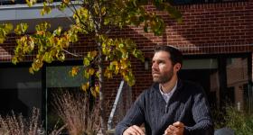 Inspired by his brother Jeremy, Nate Diskint’s work builds on lessons he developed while a student at GW. (Photo by Sabrina Hajsok)